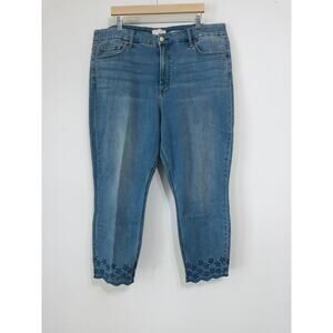 JEN by 7 for All Mankind women’s ankle skinny jeans sz 20 boho feminine